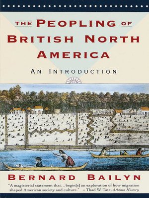 cover image of The Peopling of British North America